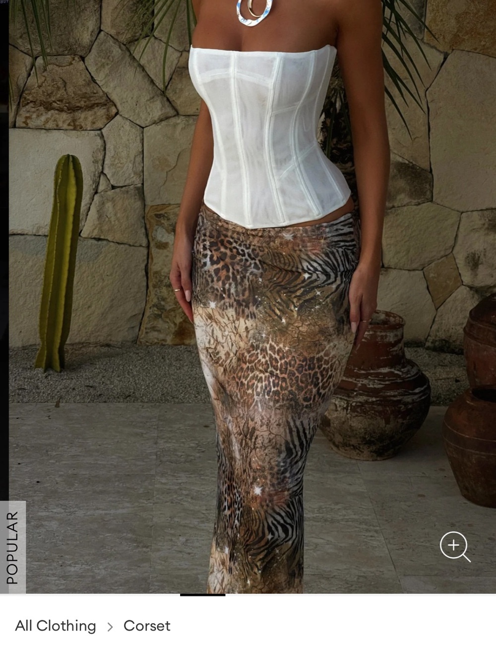Outcast SOLA MESH CORSET TOP WHITE Small NWT